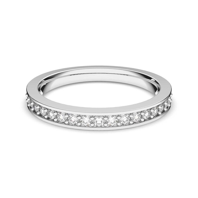 Swarovski Matrix Ring - Rhodium Plated 55 image number 4